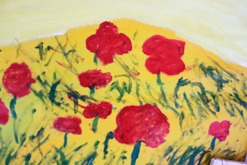 For Remembrance Day (acrylic) Fall 2013