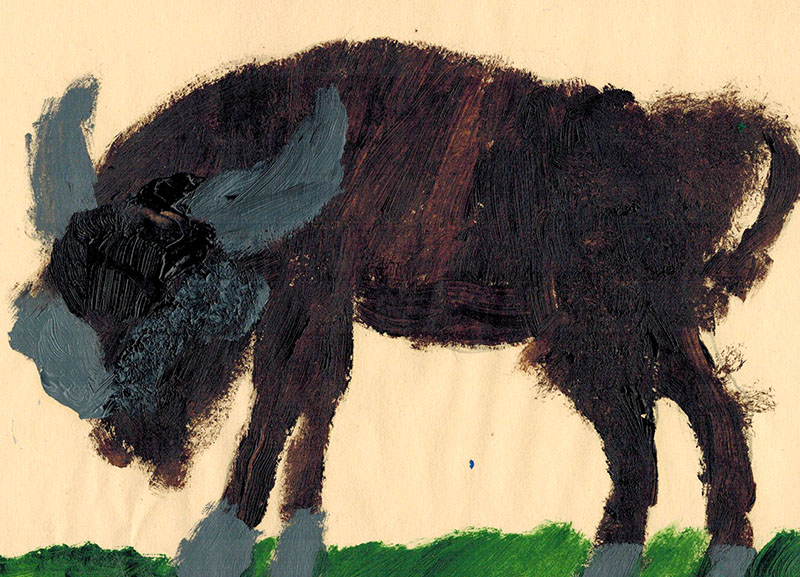 Bison. Acrylic from 2013