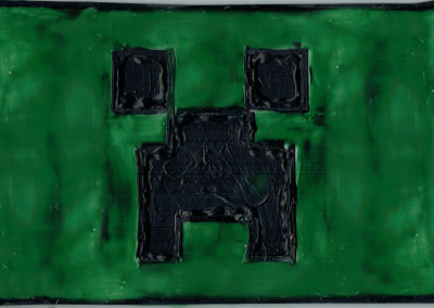 Creeper #1 (painted glass)