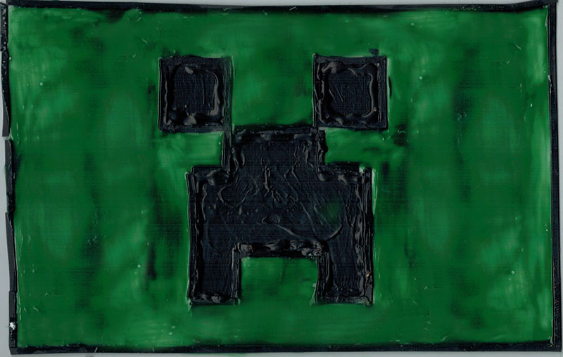 Creeper #1 (painted glass)