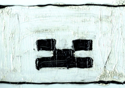 Skeleton – painted glass (Oct 2013)